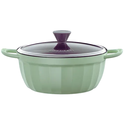 BUYDEEM Cast Aluminium Nonstick Stockpot 4,5L, model CP152, color Cozy Greenish