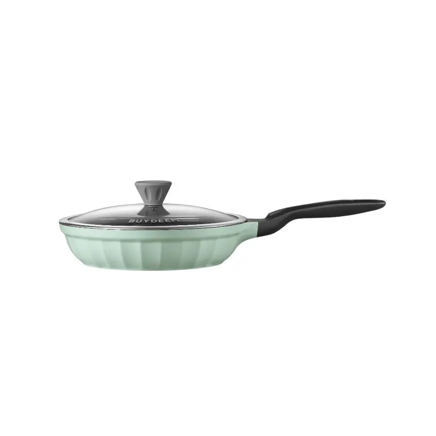 BUYDEEM Cast Aluminum Nonstick Frying Pan 25 cm, model CP151, color Cozy Greenish