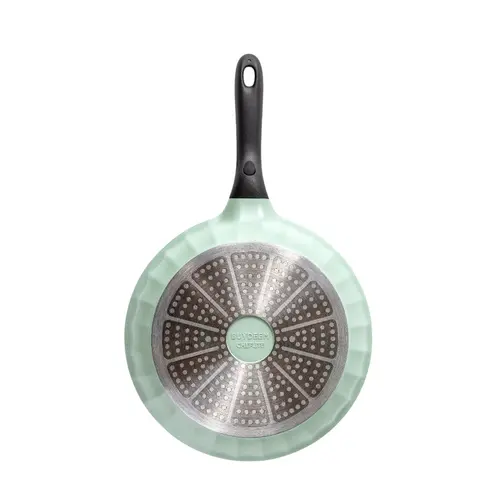 BUYDEEM Tigaie antiaderentă din aluminiu turnat 25 cm, model CP151, culoare Cozy Greenish - 2