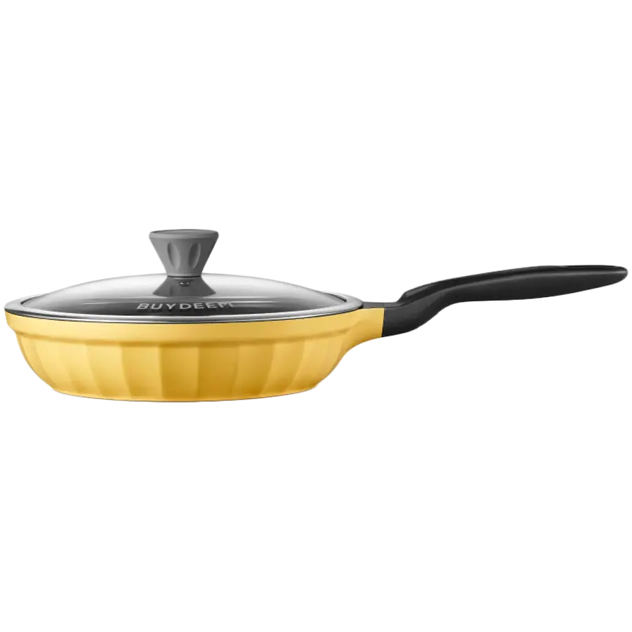 BUYDEEM Cast Aluminum Nonstick Multi function pot, model SP182, color Mellow Yellow