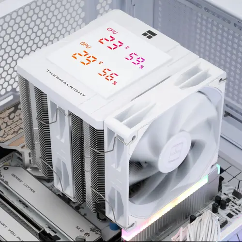 Thermalright охладител CPU Cooler Peerless Assassin 120 Digital White - Dual-Tower - LGA1851/AM5 - image 8