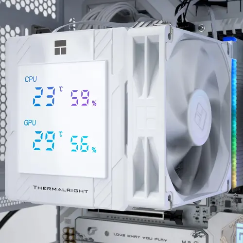 Thermalright охладител CPU Cooler Peerless Assassin 120 Digital White - Dual-Tower - LGA1851/AM5 - image 9