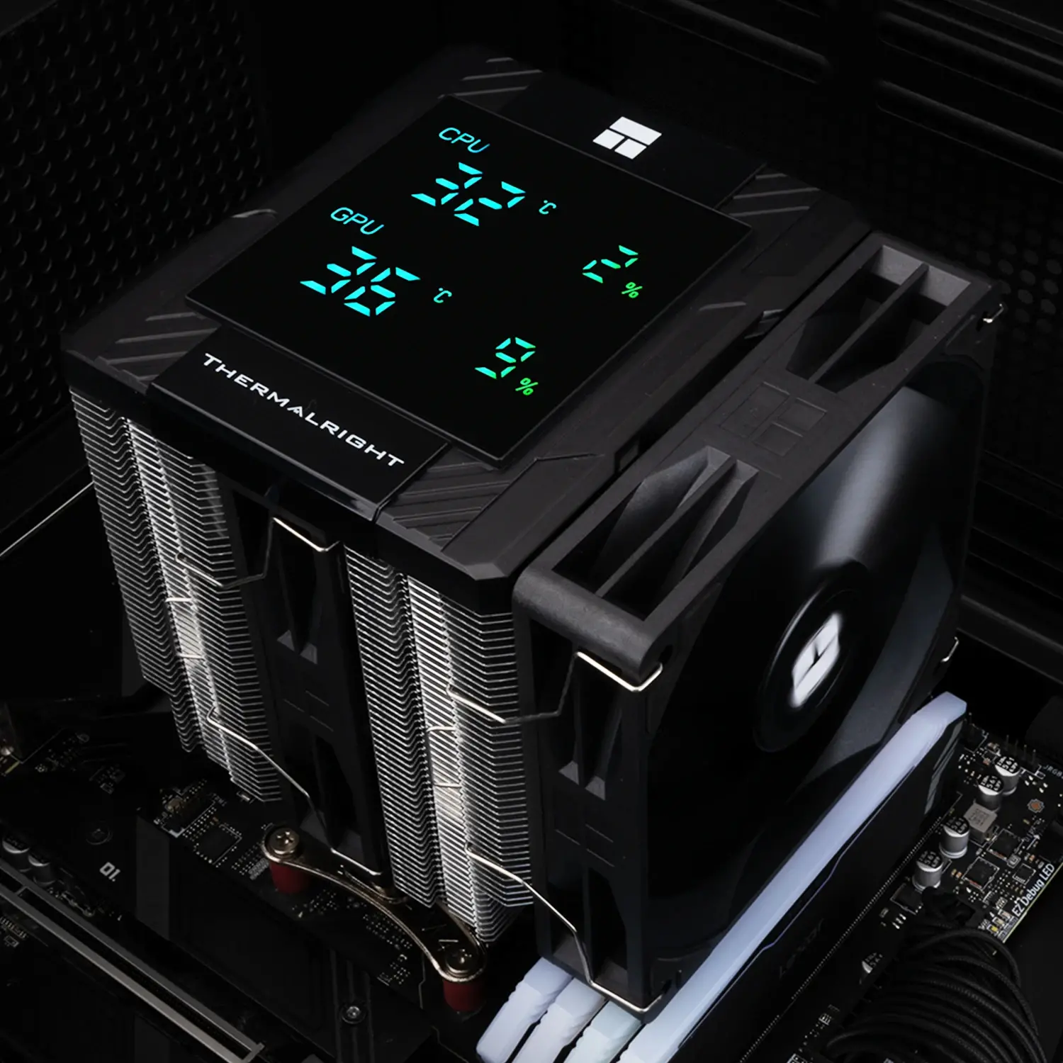 Thermalright охладител CPU Cooler Peerless Assassin 120 Digital Black - Dual-Tower - LGA1851/AM5 - image 8