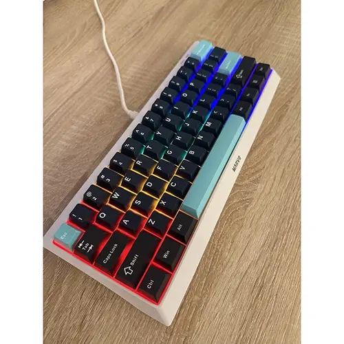 Marvo капачки за клавиатура Custom Keycap Set PBT, 104 keys, Dark Blue, Black, Cyan - MARVO-KP-01-BL - image 3