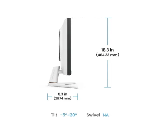 Монитор, BenQ MOBIUZ EX271, 27", IPS, 180Hz, 1ms, 1920x1080 FHD, HDR400, Gaming Monitor, Color Vibrance, Light Tuner, FreeSync, Compatible with all Console (PS5 Xbox Switch Steam Deck), B.I.+, LBL, 400 nits, 1000:1, HDMI, DP, Speaker 2.5W x2,  6kg. WHITE - image 5