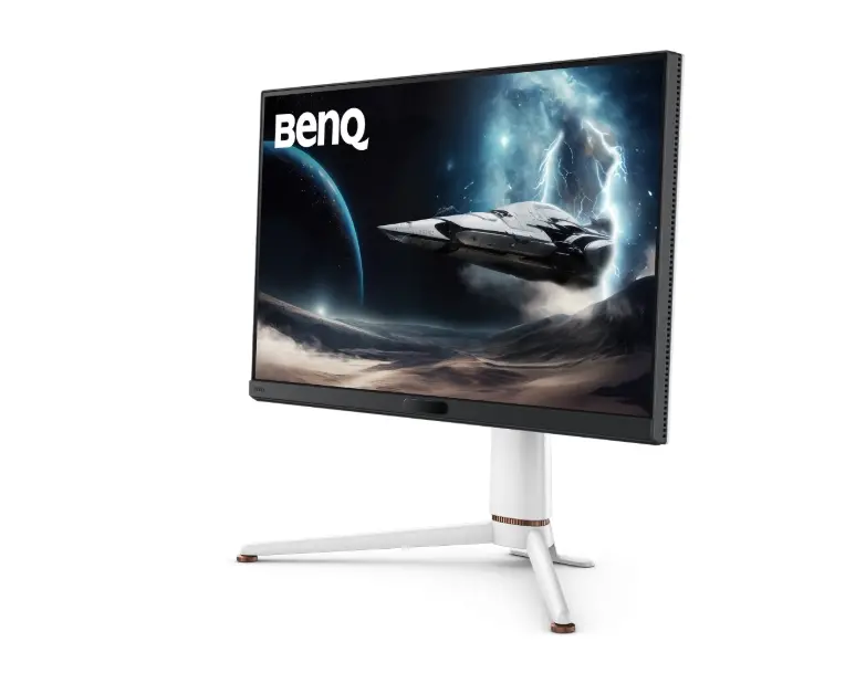 Монитор, BenQ MOBIUZ EX271Q 27", IPS, 180Hz, 1ms, 2560x1440 2K QHD, HDR400, Gaming Monitor, Color Vibrance, Light Tuner, FreeSync Premium, KVM, Console Mode, B.I.+, LBL, 400 nits, 1000:1, HDMI, DP, USB C wDP alt. 65W PD, Speaker 2.5W x2, 6kg. WHITE - image 1