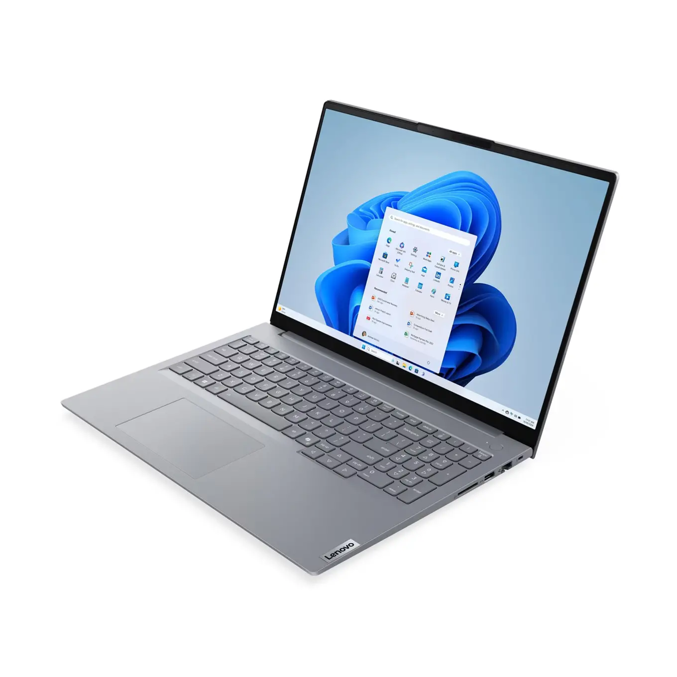 Лаптоп, Lenovo ThinkBook 16 G7 AMD Ryzen 5 7535HS (up to 4.55GHz, 16MB),16GB DDR5-4800, 512GB SSD, 16" WUXGA (1920x1200) IPS AG, Integrated AMD Graphics, FHD&IR Cam, Backlit KB, 3 cell, WLAN, BT, FPR, DOS, 3Y Onsite - image 2