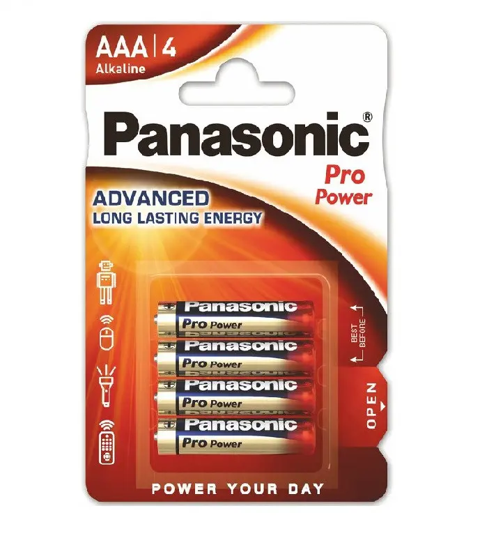 БАТЕРИЯ LR03/4BP PRO POWER PANASONIC