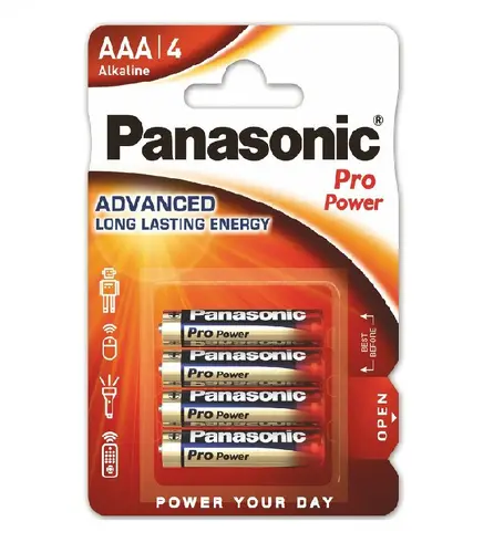 БАТЕРИЯ LR03/4BP PRO POWER PANASONIC