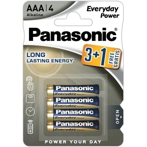 БАТЕРИЯ LR03/4BP 3+1 EPS EVERYDAY POWER PANASONIC