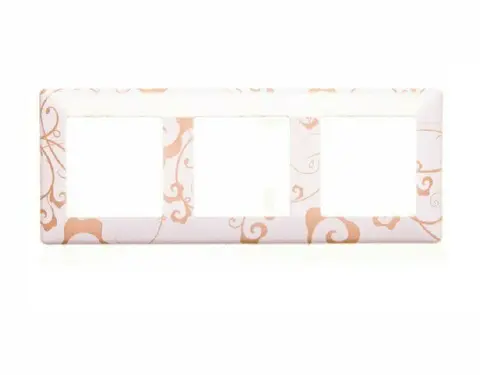 Τριπλή πλαίσιο VALENA LIFE LEGRAND - Λευκό Floral - 1