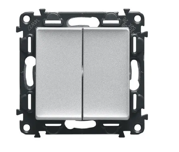 Întrerupător cu revenire VALENA LIFE LEGRAND - Aluminiu