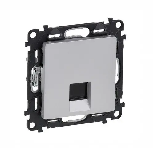 КОМПЮТЪРНА РОЗЕТКА RJ45 cat 5e. UTP VALENA LIFE LEGRAND - АЛУМИНИЙ