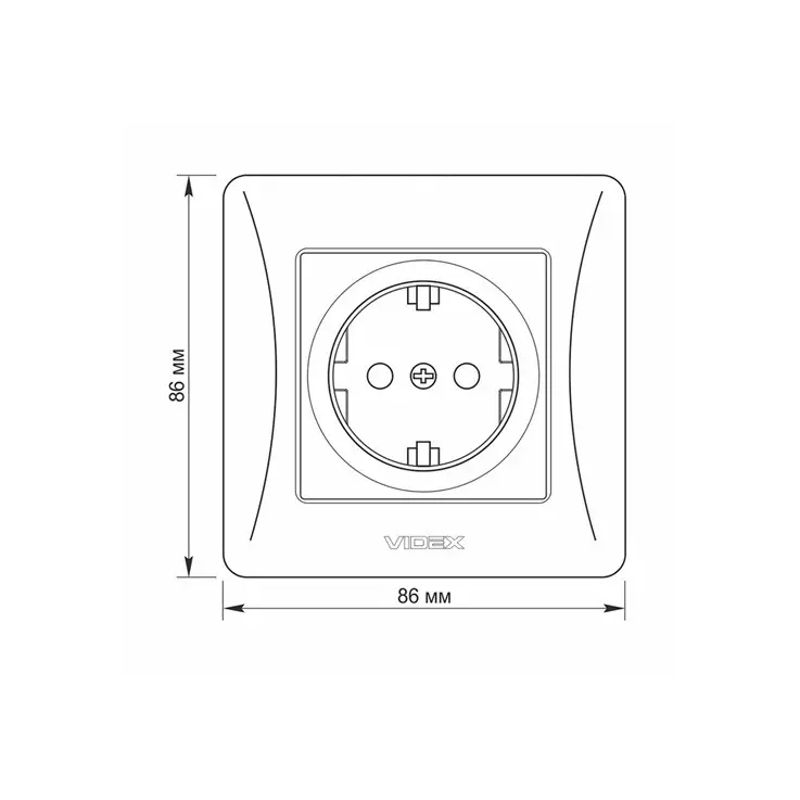КОНТАКТ ШУКО VF-BNSK1G-BG 16А BINERA VIDEX - ГРАФИТ - image 4