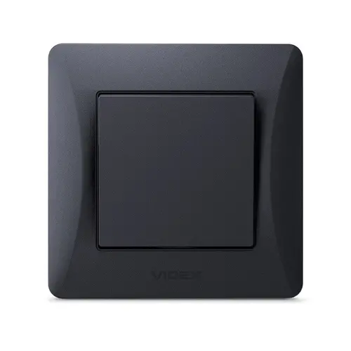 ЕДНОПОЛЮСЕН КЛЮЧ VF-BNSW1-BG 10А BINERA VIDEX - ГРАФИТ - image 1
