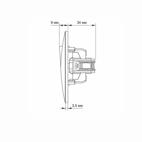 ЕДНОПОЛЮСЕН КЛЮЧ VF-BNSW1-W 10А BINERA VIDEX - БЯЛ - image 5