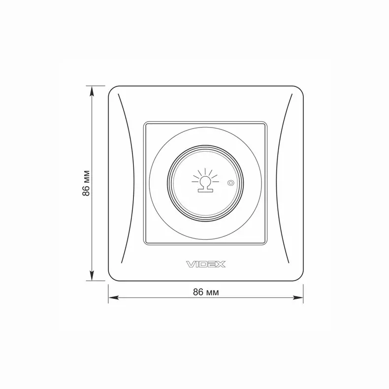 ДИМЕР 600W VF-BNDM600-BG BINERA VIDEX - ГРАФИТ - image 4