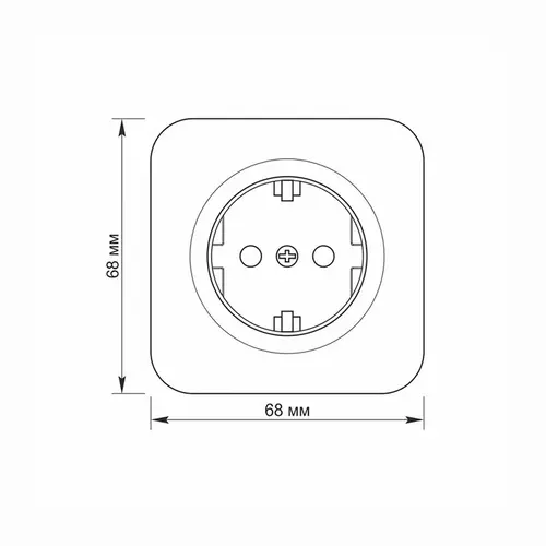 Priză Schuko pentru montaj aparent VF-BNS21G-W 16A Binera Videx - alb - 4