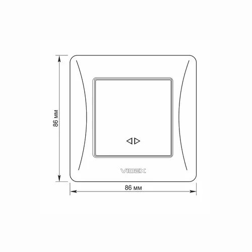 КРЪСТАТ КЛЮЧ 10А VF-BNSW1I-BG BINERA VIDEX - ГРАФИТ - image 4