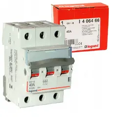 ТРИПОЛЮСЕН КЛЮЧ С ЕТИКЕТ IH40A 250V LEGRAND