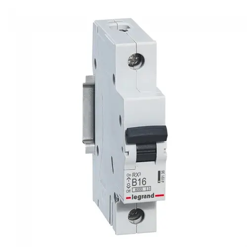 ЕДНОПОЛЮСЕН АВТОМАТИЧЕН ПРЕКЪСВАЧ LGR 419136 RX-MCB 1P B 16A 6KA LEGRAND