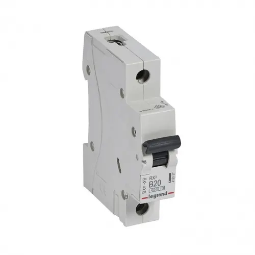 ЕДНОПОЛЮСЕН АВТОМАТИЧЕН ПРЕКЪСВАЧ LGR 419137 RX-MCB 1P B 20A 6KA LEGRAND