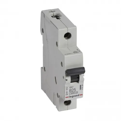 ЕДНОПОЛЮСЕН АВТОМАТИЧЕН ПРЕКЪСВАЧ LGR 419138 RX-MCB 1P B 25A 6KA LEGRAND