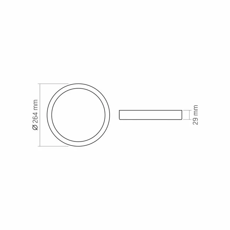 LED LAMPA VLE-DLRS-244 SURFACE FRAME RD 24W/4K/WH VIDEX - image 3