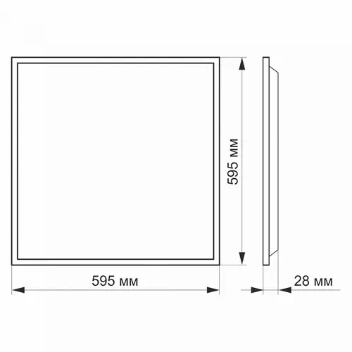 ПАКЕТ ОТ 2 бр. ПАНЕЛ VLE-PB404W PANEL 600 40W/4K VIDEX - image 3