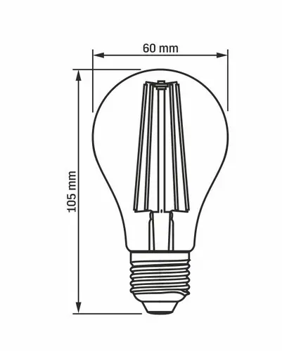 LED ЛАМПА VLE-A60FF-08271 PLANT GROW 8W E27 VIDEX - image 3