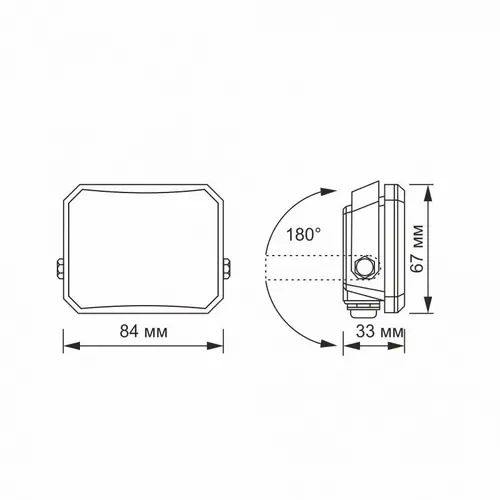 LED ПРОЖЕКТОР  VLE-F3-0105B FLOOD 10W/5K VIDEX - image 5