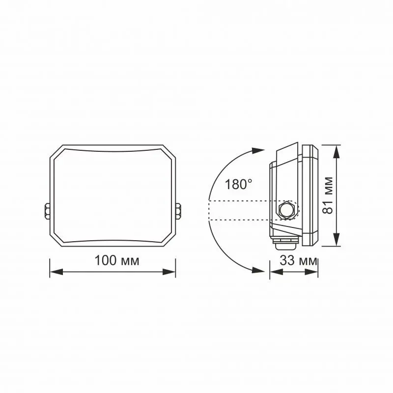 LED ПРОЖЕКТОР VLE-F3-0205B FLOOD 20W/5K VIDEX - image 5