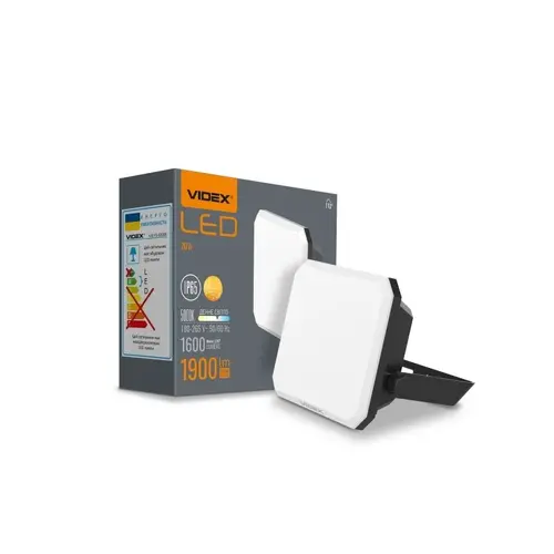 LED ПРОЖЕКТОР VLE-F3-0205B FLOOD 20W/5K VIDEX