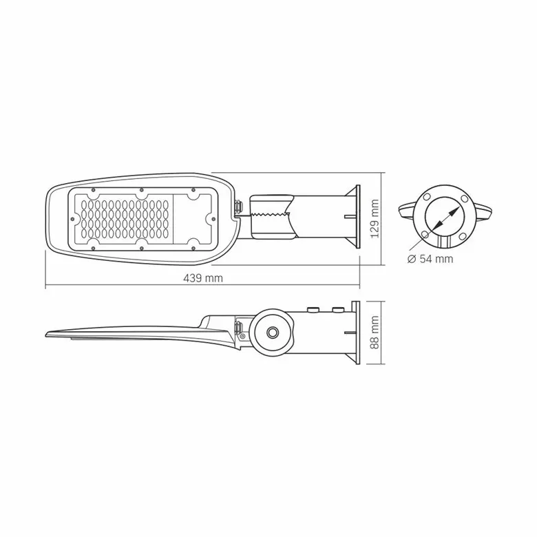 LED ЛАМПА ЗА ОТКРИТО VLE-SLe14-305 STREET LED 30W/5K VIDEX - image 4