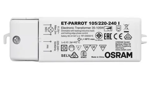 ТРАНСФОРМАТОР ЗА ЛАМПИ ТИП ЛУНА ЕТ PARROT 105/220-240I VS5 LEDVANCE - image 1