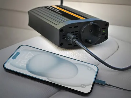МОНОФАЗЕН ТОКОВ ИНВЕРТОР OEINVU150 POWERINVERT 12V DC 150W  С ЕДИН КОНТАКТ OSRAM - image 1