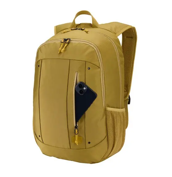 РАНИЦА ЗА ДО 15,6 ИНЧОВ ЛАПТОП WMBP215 RECYCLED CASE LOGIC - МЪГЛИВО ЗЛАТО - image 4