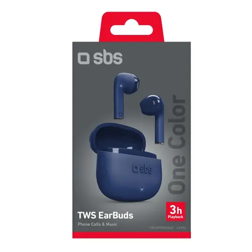 BLUETOOTH TWS СЛУШАЛКИ ONE COLOR SBS - СИН - image 1