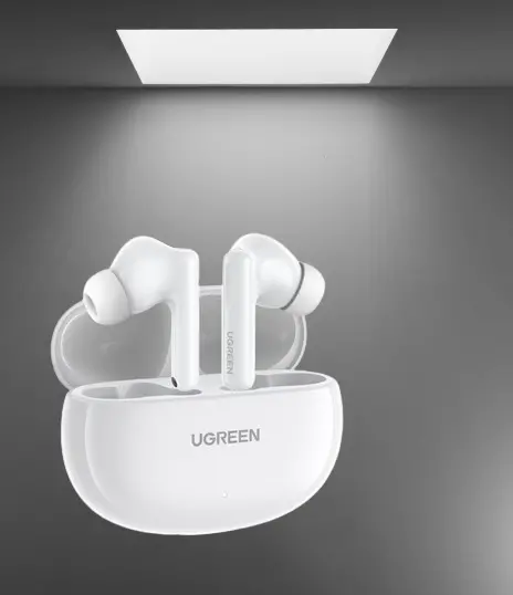 СЛУШАЛКИ Т6 TWS ANC WS200 UGREEN - БЯЛ - image 2