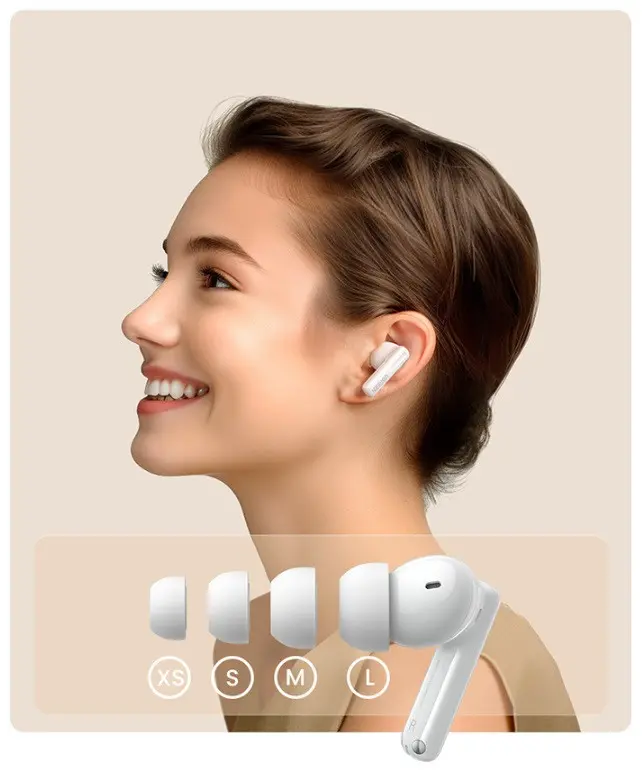 СЛУШАЛКИ Т6 TWS ANC WS200 UGREEN - БЯЛ - image 5