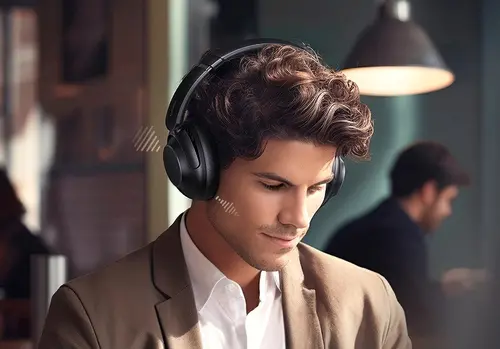 BLUETOOTH СЛУШАЛКИ Max5 ANC HP202 UGREEN - ЧЕРЕН - image 5