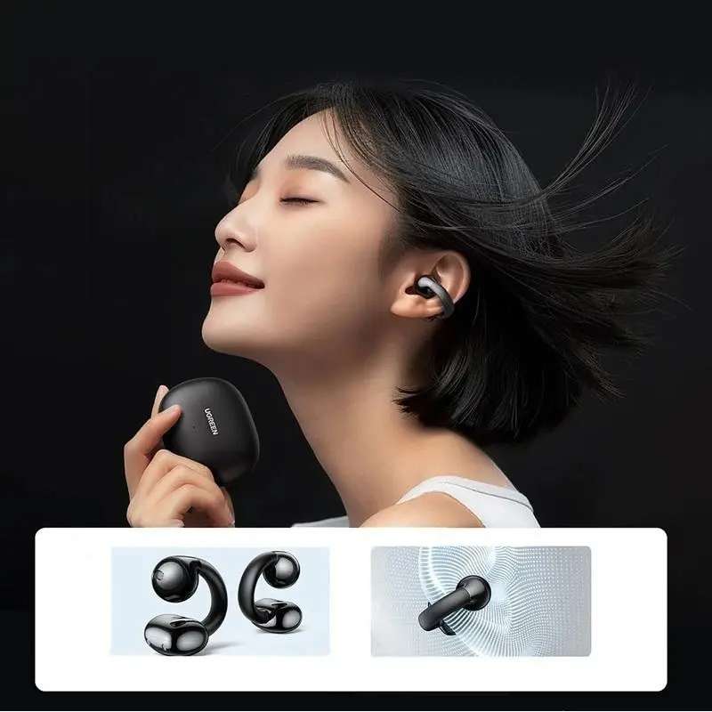 БЕЗЖИЧНИ СЛУШАЛКИ TWS OPEN EAR WS209 UGREEN - ЧЕРЕН - image 3