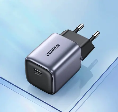 ЗАРЯДНО 220V 1xUSB-C,GaN, 20W, PD, NEXODE UGREEN - image 1
