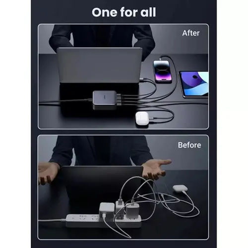 CD328  DESK ЗАРЯДНО 220V 3xUSB-C,1xUSB-A,100W UGREEN - image 3