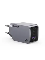 УНИВЕРСАЛНО ЗАРЯДНО УСТРОЙСТВО X755 220V 2xUSB-C 1xUSB A GaN 65W UGREEN