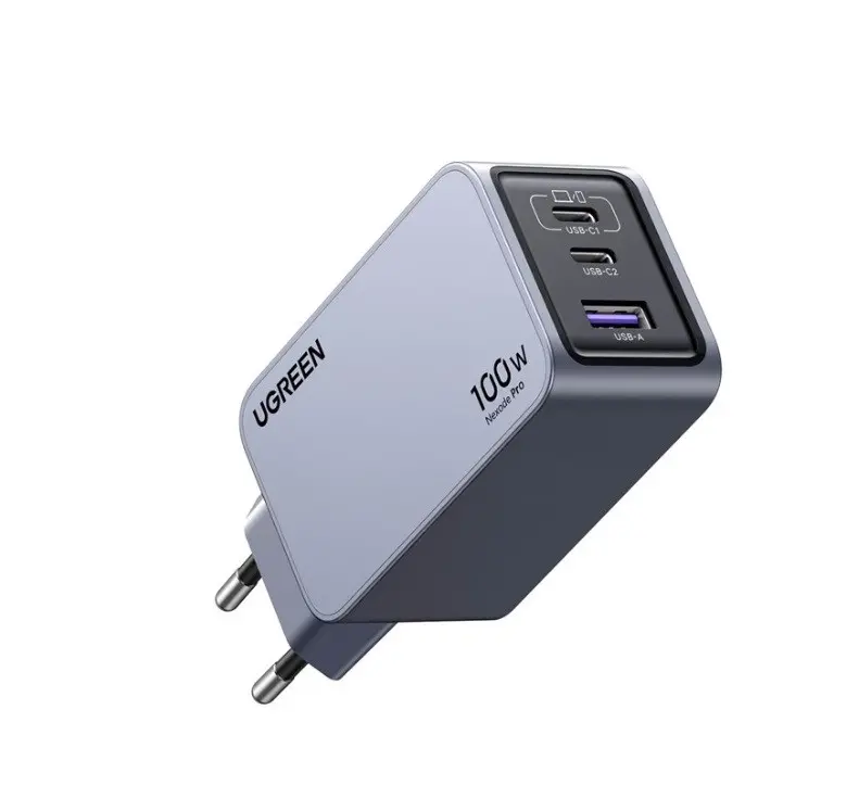 УНИВЕРСАЛНО ЗАРЯДНО УСТРОЙСТВО X757 220V 2xUSB-C 1xUSB A GaN 100W UGREEN - image 1