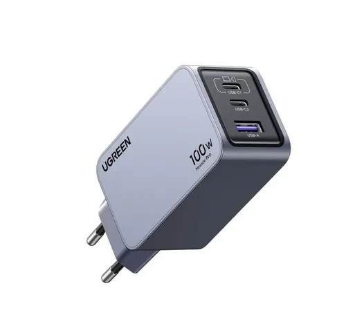 УНИВЕРСАЛНО ЗАРЯДНО УСТРОЙСТВО X757 220V 2xUSB-C 1xUSB A GaN 100W UGREEN - image 1