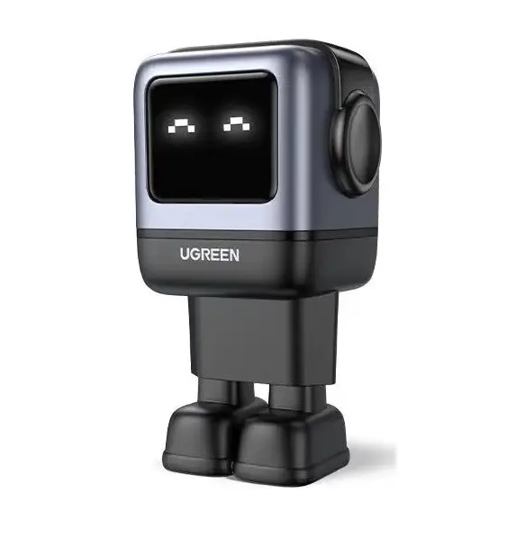 CD361 ЗАРЯДНО УСТРОЙСТВО 2xUSB-C,1xUSBA,65W,ROBOT, UGREEN - СИВ