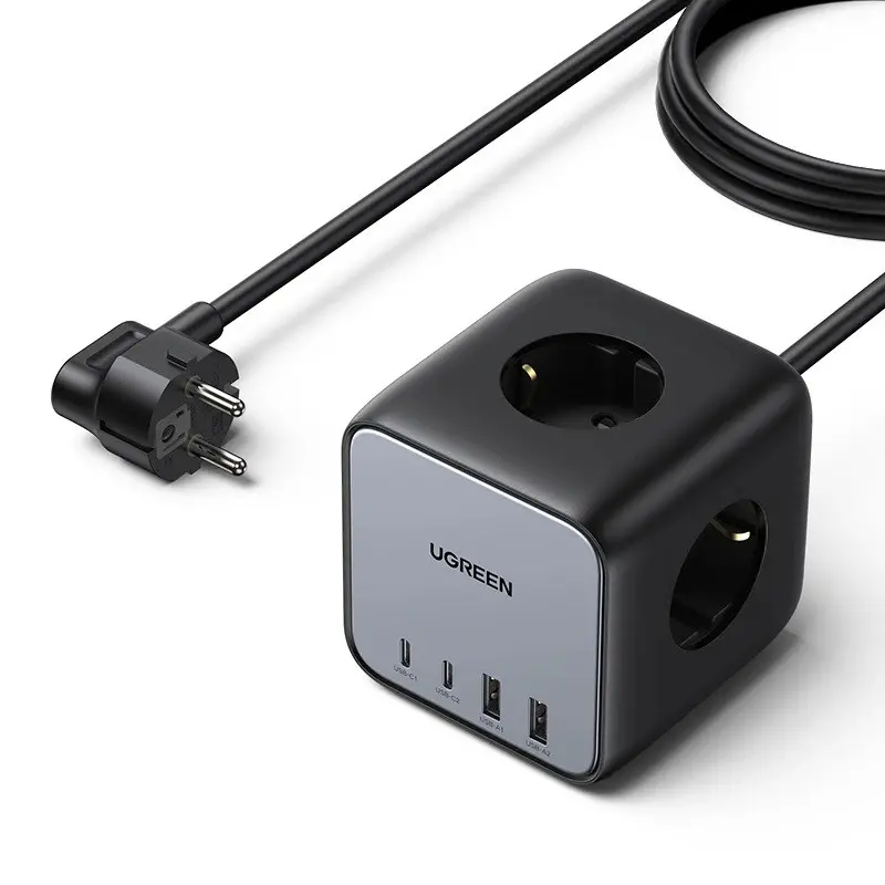 CD268 ЗАРЯДНО УСТРОЙСТВО 220V 2xUSB-C,2xUSBA,3хAC,65W UGREEN - image 2