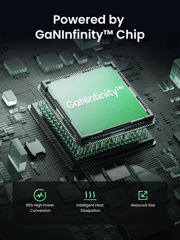 ЗАРЯДНО 220V 3xUSB-C,1xUSB A,GaN,100W, X565 UGREEN - image 4